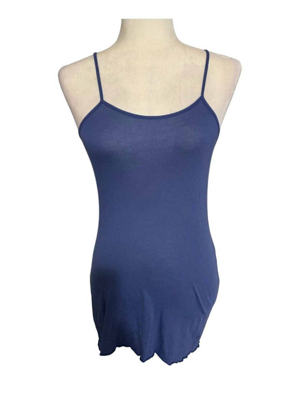 Splendid Girls Kids Solid Blue Scoop Neck Tank Top Cami Size 12